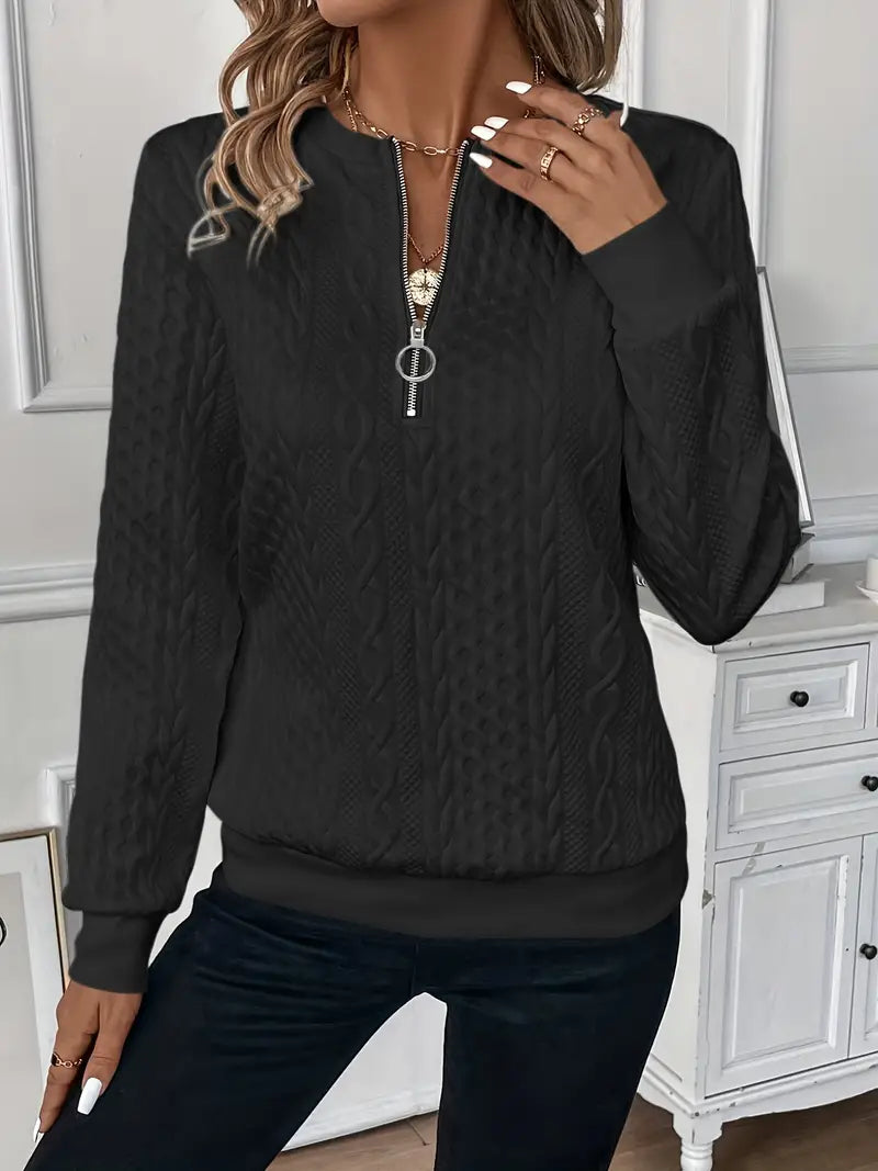Amber Sweater with Zipper
