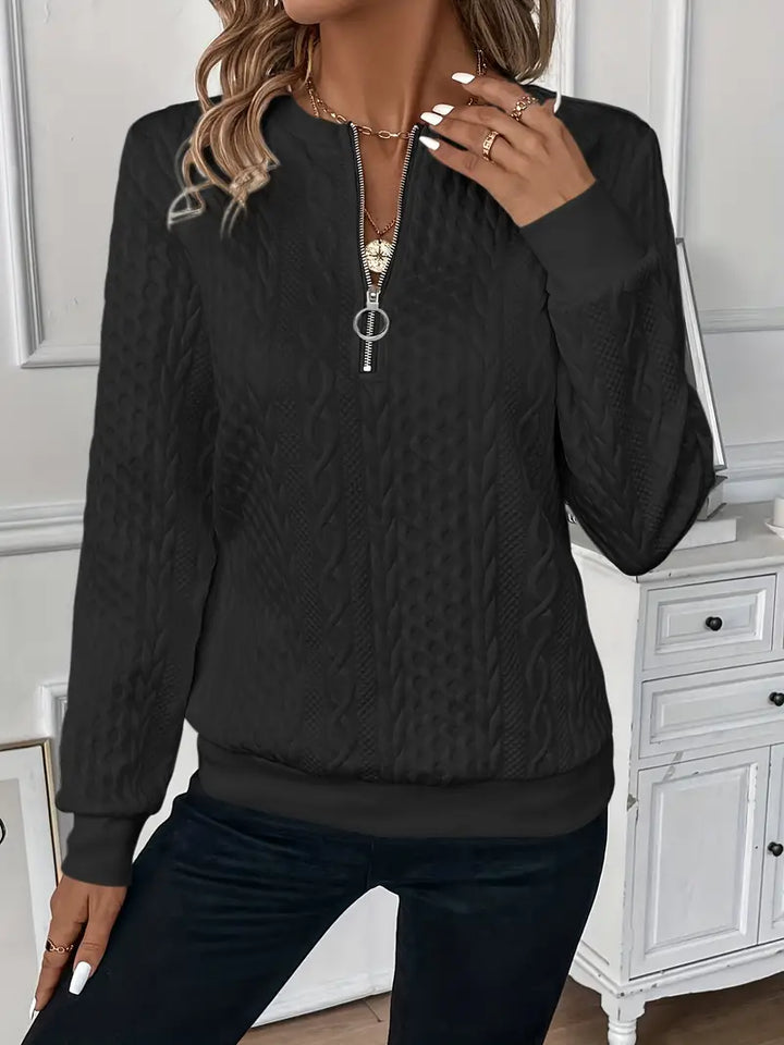 Amber Sweater with Zipper