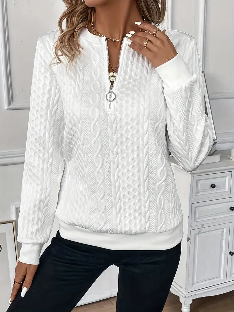 Amber Sweater with Zipper