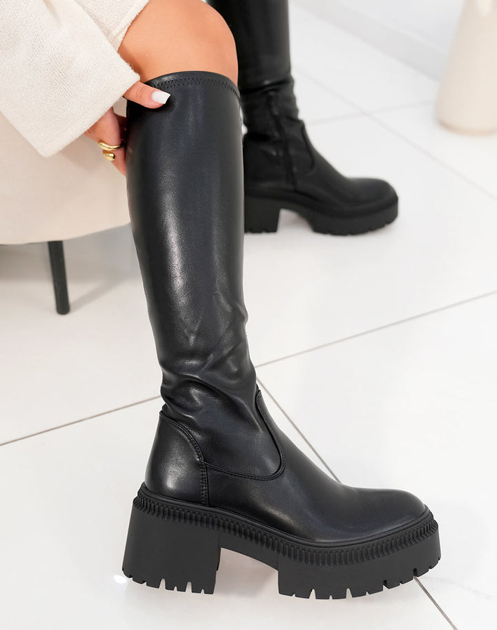Melrose Black High Boots